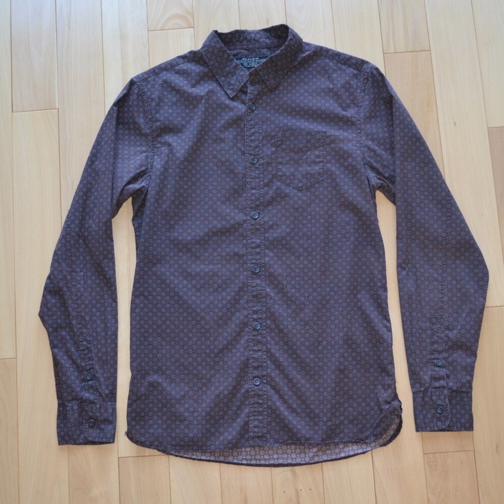 All Saints Button Down Shirt Size XS Retro